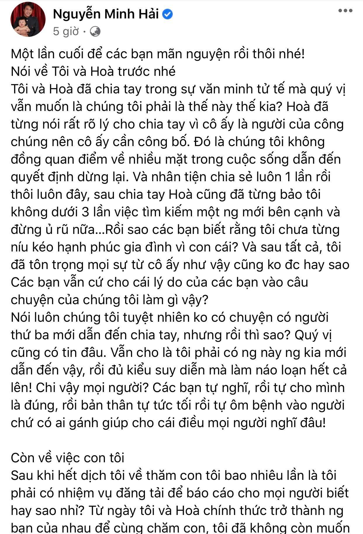 'Tâm thư' của thiếu gia Minh Hải.