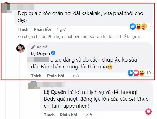 Lệ Quyên thừa nhận điểm dị trên cơ thể khiến mình chịu tiếng oan sửa ảnh 'ố dề' Lệ Quyên thừa nhận điểm dị trên cơ thể khiến mình chịu tiếng oan sửa ảnh 'ố dề'
