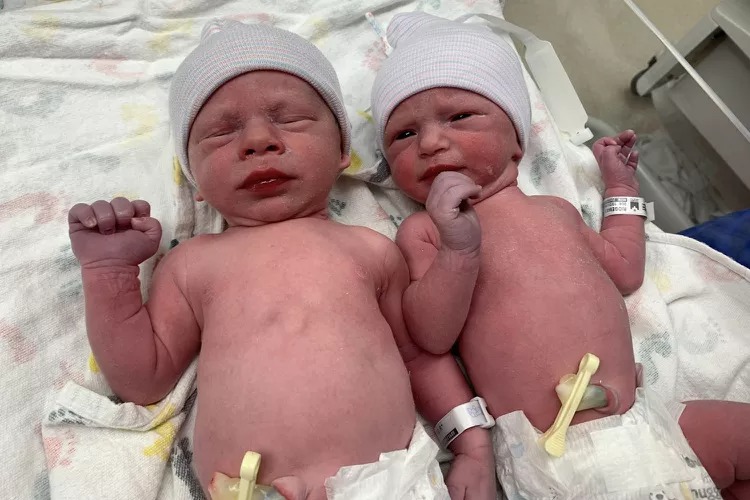 Cặp song sinh chào đời sau 30 năm 'ngủ đông'