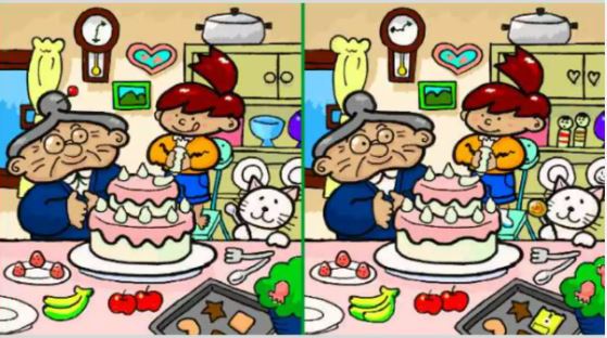 Tìm được 13 điểm khác nhau giữa 2 bức tranh trong 30s, bạn nhất định là thiên tài - Ảnh 1