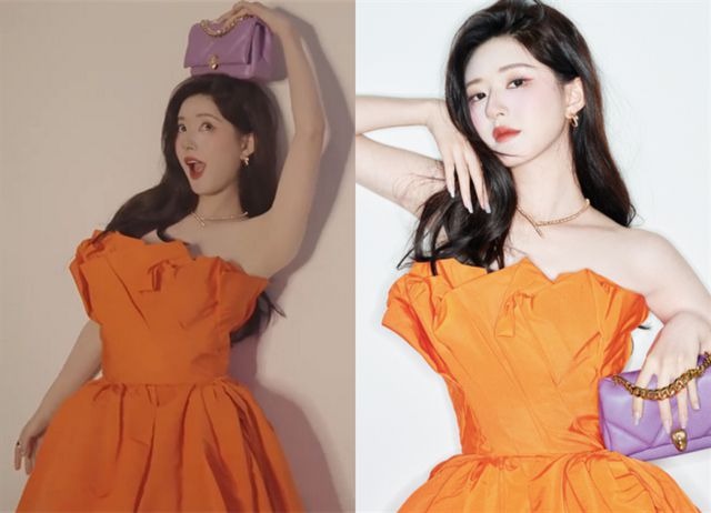 Ảnh trước và sau photoshop của Triệu Lộ Tư khiến netizen 'cười bò'.