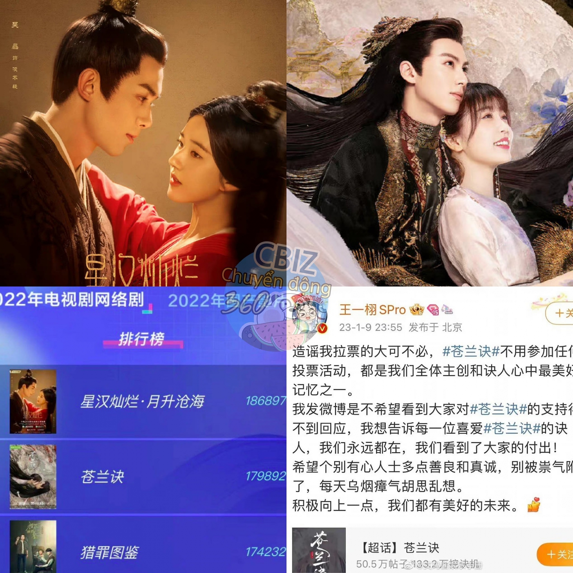 Mới đầu năm, Triệu Lộ Tư và Ngu Thư Hân lao vào cuôc chiến nảy lửa, kẻ 8 lạng người nửa cân. Ảnh: Cbiz Chuyển động 360