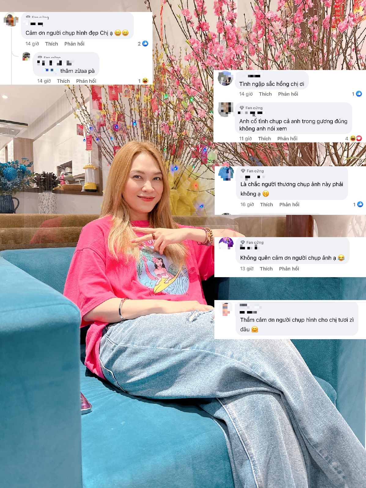 Fan cứng của Mỹ Tâm liên tục trêu chọc chị đẹp.