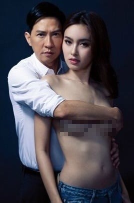 Bức ảnh nóng bỏng của Trương Gia Huy và Nong Poy khi hợp tác cùng nhau.