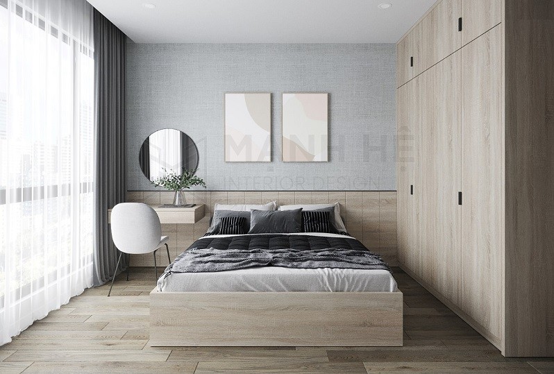 Giường ngủ tuyệt đối không kê đối diện cửa chính. Ảnh minh họa: Internet