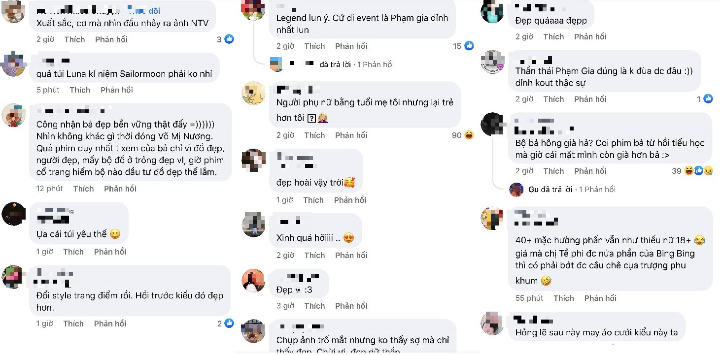 CDM dành 'cơn mưa lời khen' cho nhan sắc của Phạm Băng Băng. Ảnh chụp màn hình