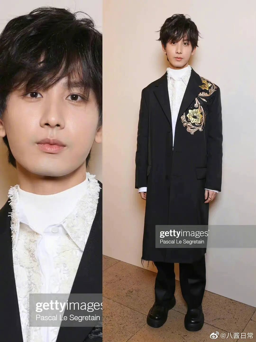 Thành Nghị có tạo hình như quý tộc phương Tây. Loạt ảnh chưa qua chỉnh sửa của nam diễn viên tại show thời trang lần này được CDM khen tới tấp. Tuy nhiên, bức ảnh toàn thân của Thành Nghị do Getty chụp thì đáng cảm thán.