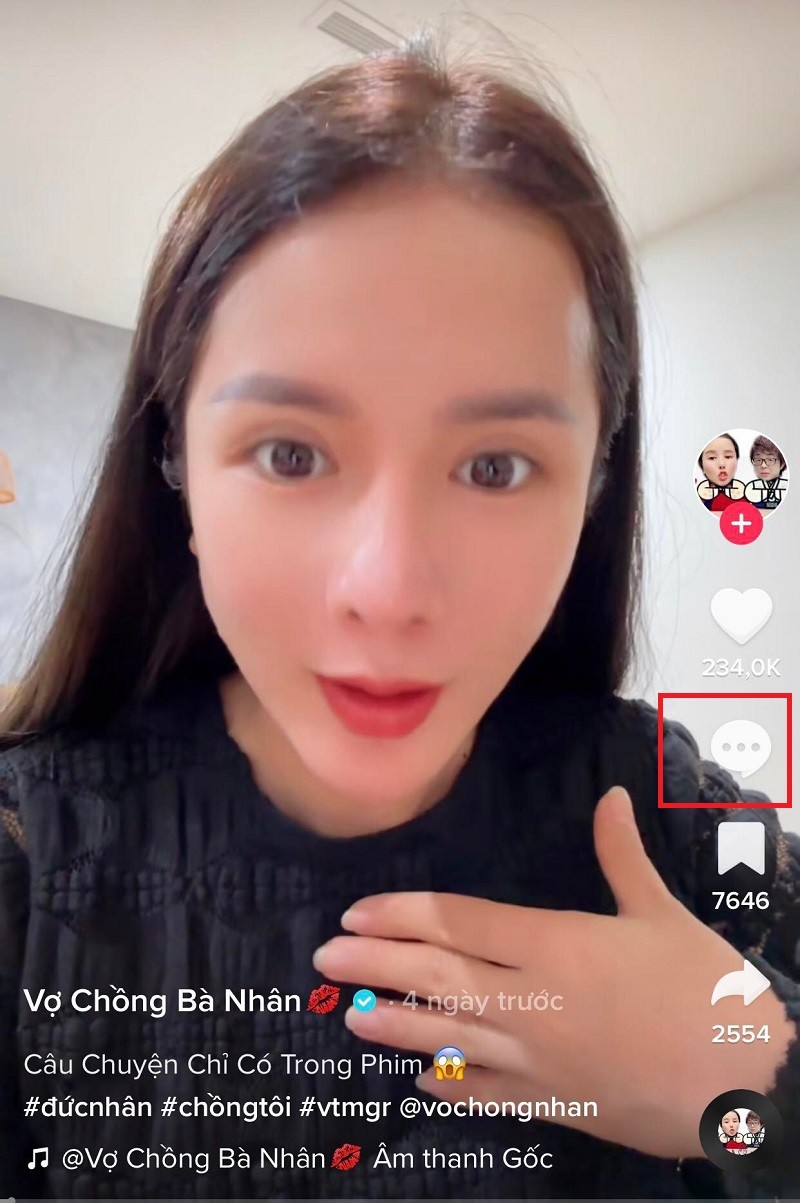 Và khóa luôn phần bình luận trên TikTok. Ảnh chụp màn hình