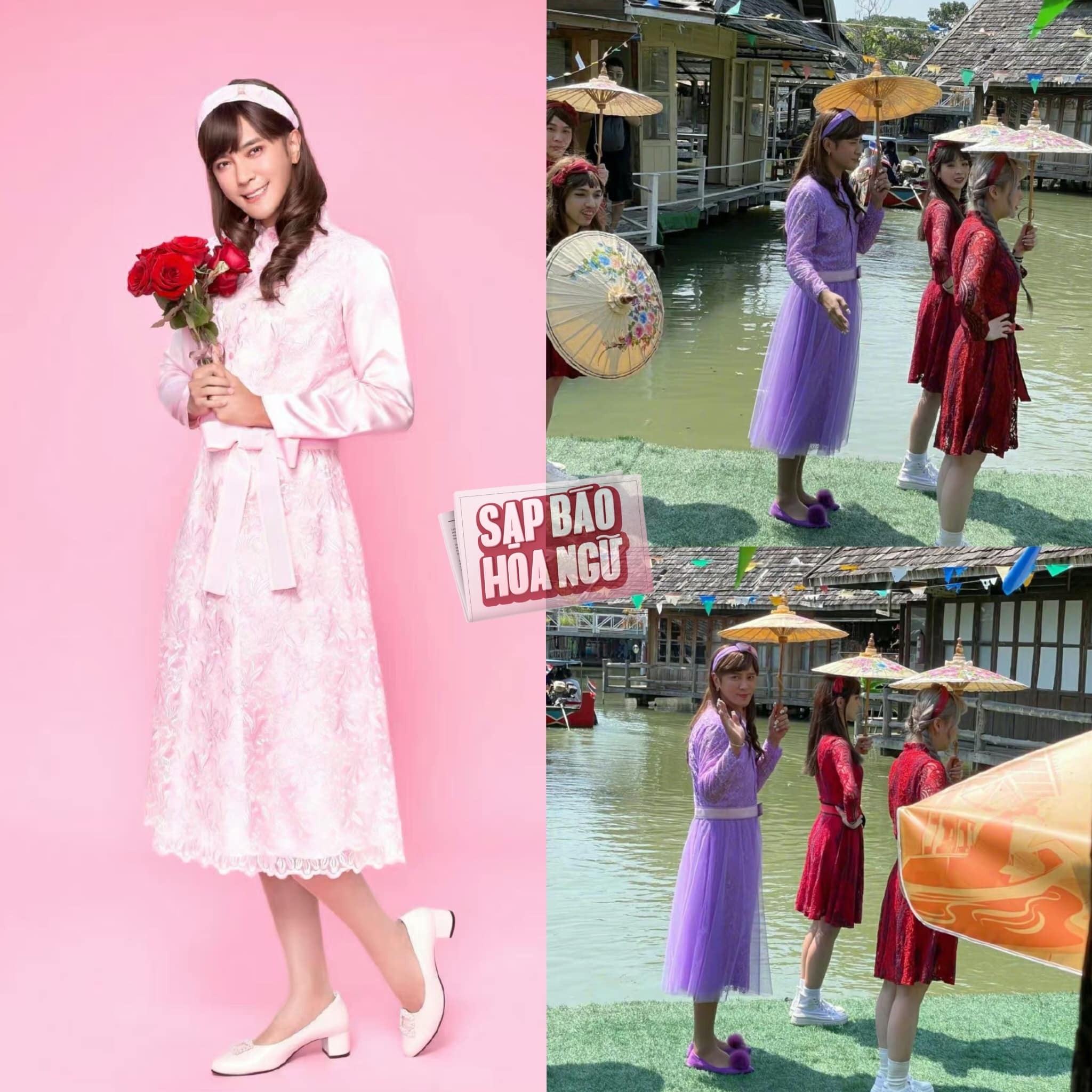 Hình tượng giả gái của La Chí Tường (Chu Bích Thạch) khiến khán giả Thái Lan say đắm. Xem ra anh đang tái sinh dưới một diện mạo khác ở xứ sở Chùa Vàng.