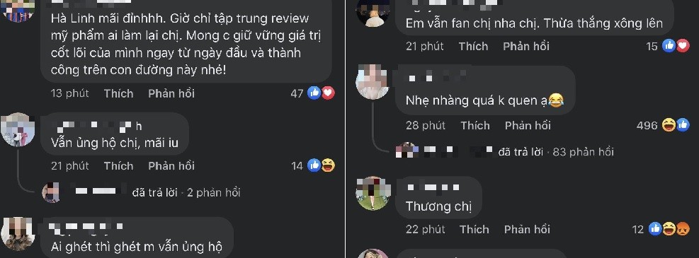 Lời khen của CDM dành cho lời xin lỗi chân thành và kịp thời của Võ Hà Linh. Ảnh chụp màn hình