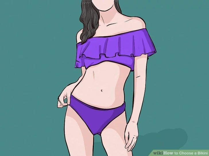 Người mảnh mai, không đường cong nên chọn bikini xếp ly để vóc dáng mềm mại hơn. Ảnh minh họa: Internet Người mảnh mai, không đường cong nên chọn bikini xếp ly để vóc dáng mềm mại hơn. Ảnh minh họa: Internet