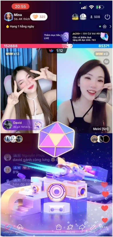 User David luôn ở bên ủng hộ mỗi buổi live của Mina User David luôn ở bên ủng hộ mỗi buổi live của Mina