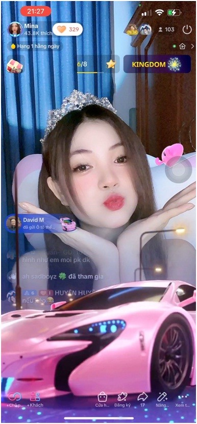 User full time của cô nàng Mina User full time của cô nàng Mina