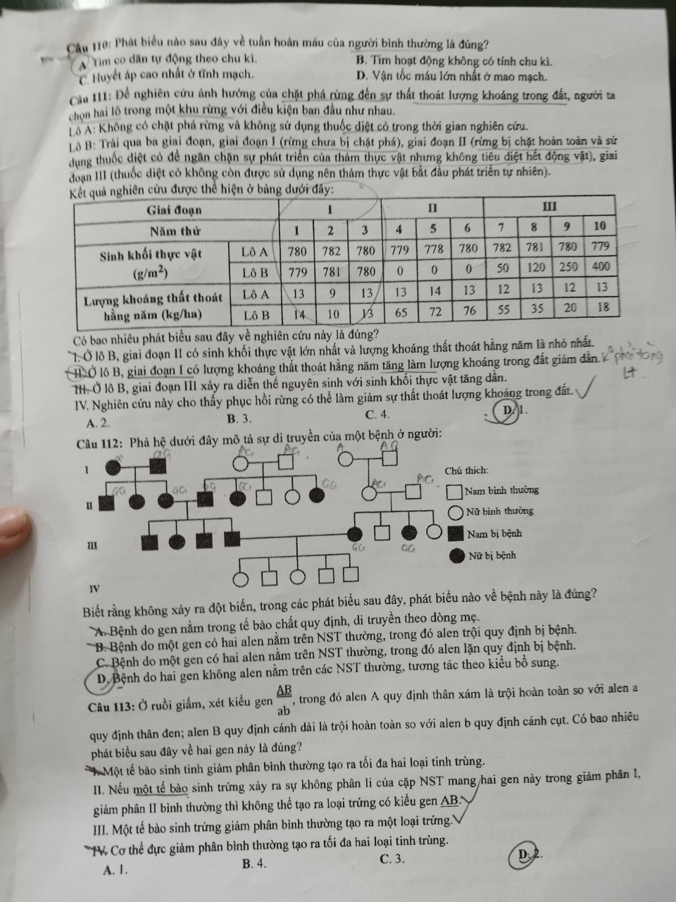 Đề thi THPT Quốc gia 2023 môn Sinh học tất cả các mã đề - Ảnh 3