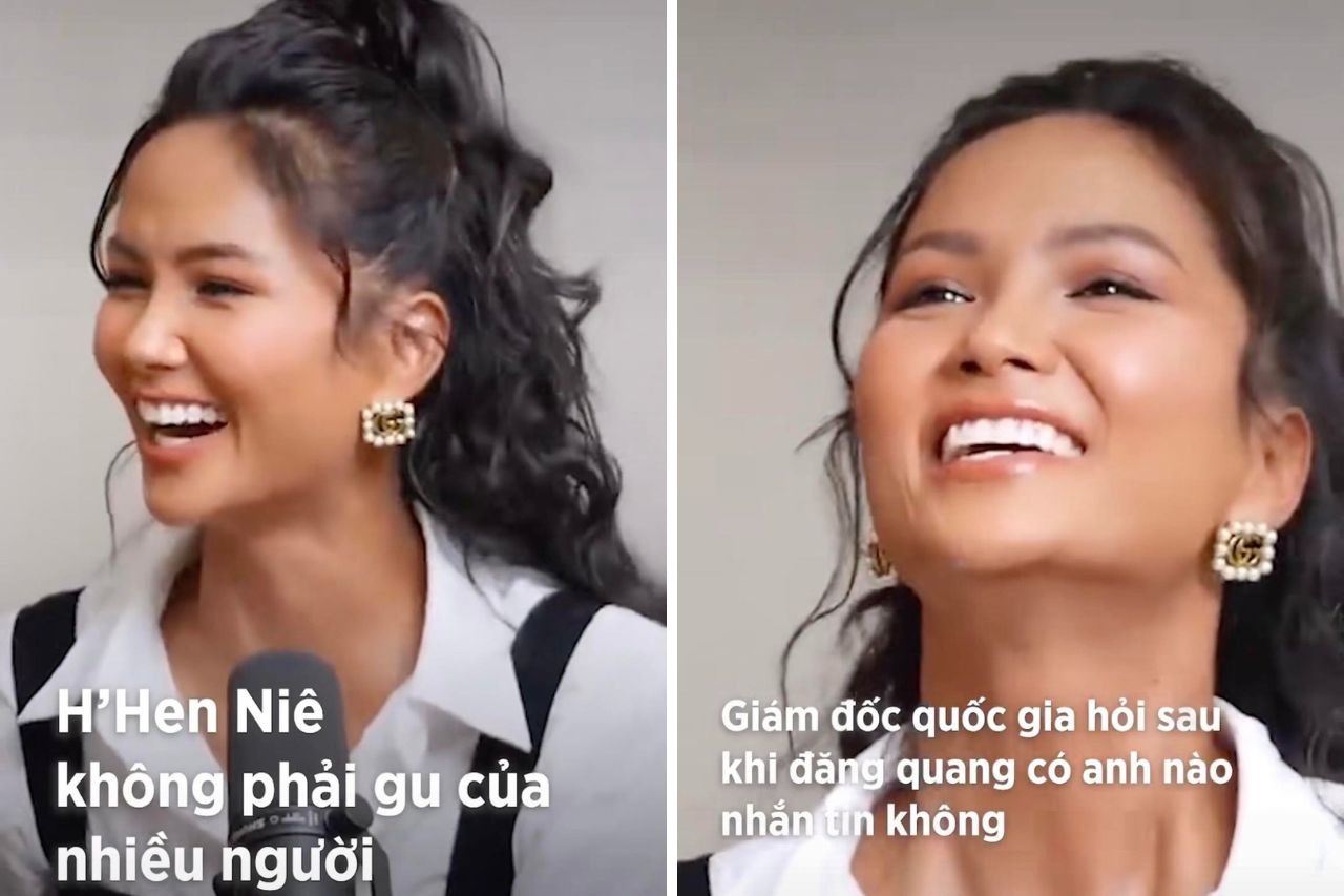H'Hen Niê nhận 'cơn mưa' lời khen với màn vấn đáp chân chất và khéo léo của mình. Ảnh chụp màn hình H'Hen Niê nhận 'cơn mưa' lời khen với màn vấn đáp chân chất và khéo léo của mình. Ảnh chụp màn hình