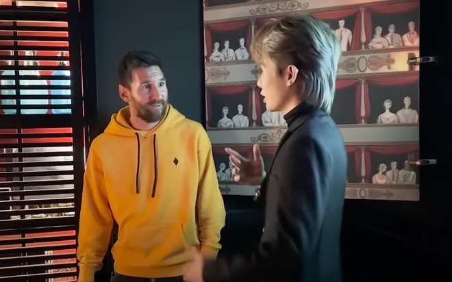 Cuôc gặp gỡ 'gây bão' của Jack và Messi. Ảnh: Internet Cuôc gặp gỡ 'gây bão' của Jack và Messi. Ảnh: Internet