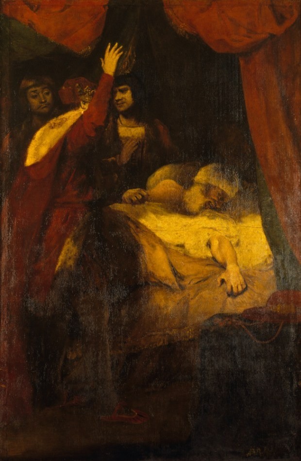 Cái chết của Hồng y Beaufort (1377-1447), do Sir Joshua Reynolds vẽ, dựa trên Henry VI, Part II, Act III của William Shakespeare trước khi được phục hồi. Ảnh: National Trust Cái chết của Hồng y Beaufort (1377-1447), do Sir Joshua Reynolds vẽ, dựa trên Henry VI, Part II, Act III của William Shakespeare trước khi được phục hồi. Ảnh: National Trust