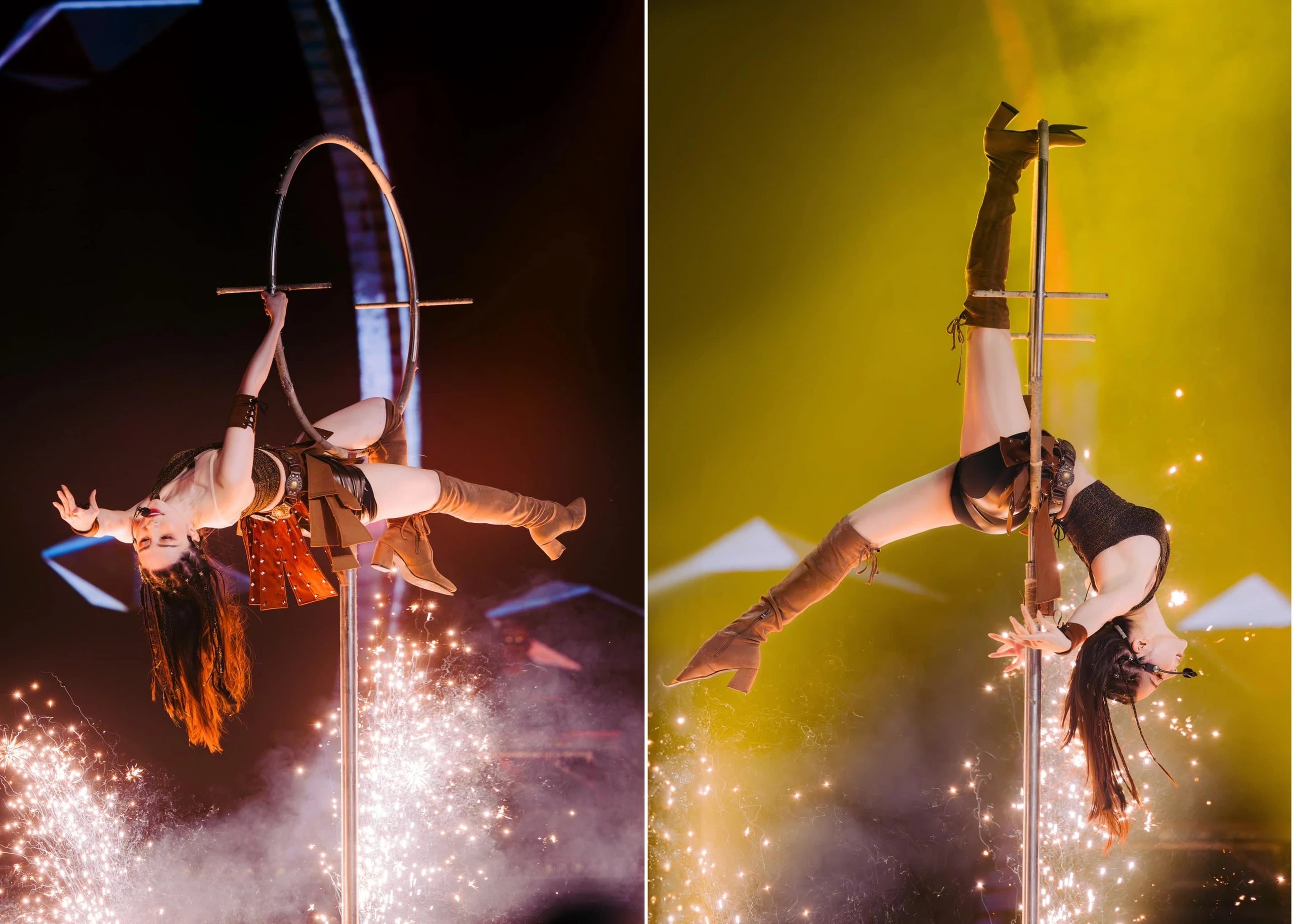 Chị Đẹp Đạp Gió Rẽ Sóng công 5: Thanh Ngọc mang lửa lên sân khấu, Quỳnh Nga mạo hiểm đu vòng - Ảnh 3