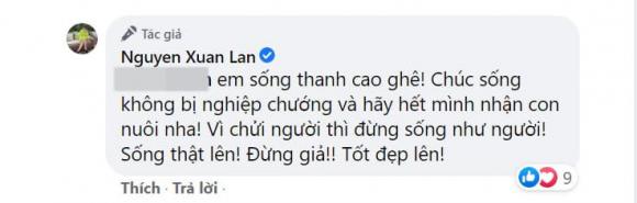 Xuân Lan đáp trả khi bị mỉa mai chuyện khóc thương cho con nuôi của NTK Đỗ Mạnh Cường. Xuân Lan đáp trả khi bị mỉa mai chuyện khóc thương cho con nuôi của NTK Đỗ Mạnh Cường.