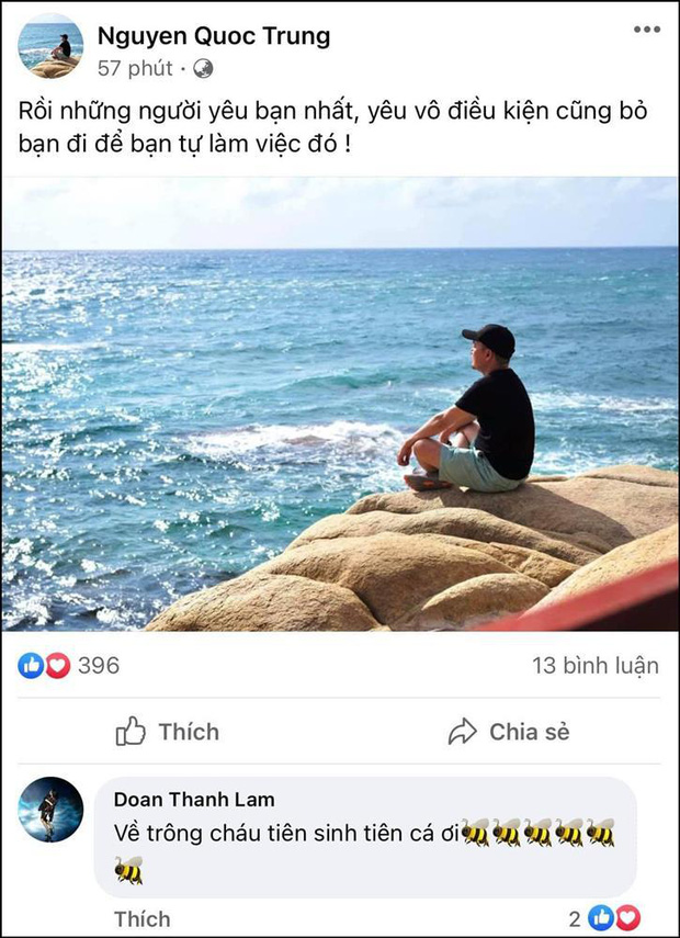 Thanh Lam để lại bình luận cho chồng cũ nhưng lại để lộ chi tiết con gái ruột đang mang thai. Ảnh FBNV Thanh Lam để lại bình luận cho chồng cũ nhưng lại để lộ chi tiết con gái ruột đang mang thai. Ảnh FBNV