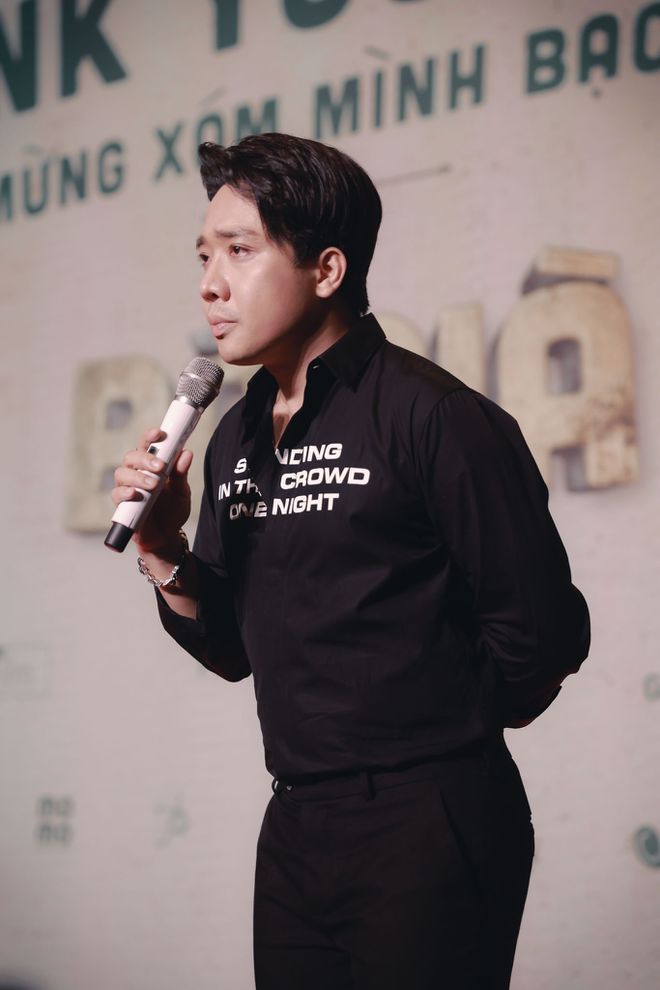 Trấn Thành chia sẻ cảm nghĩ sau thành công của 'Bố già'. ẢNH: ĐPCC