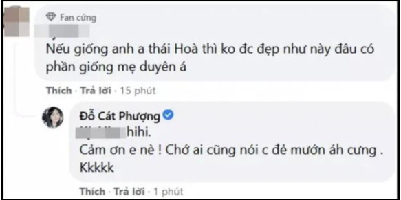 Cát Phượng trả lời bình luận kém duyên một cách tinh tế Cát Phượng trả lời bình luận kém duyên một cách tinh tế