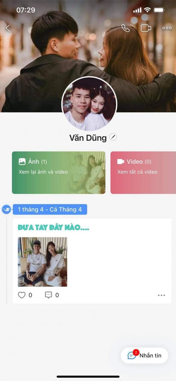 Tài khoản giả mạo Văn Dũng