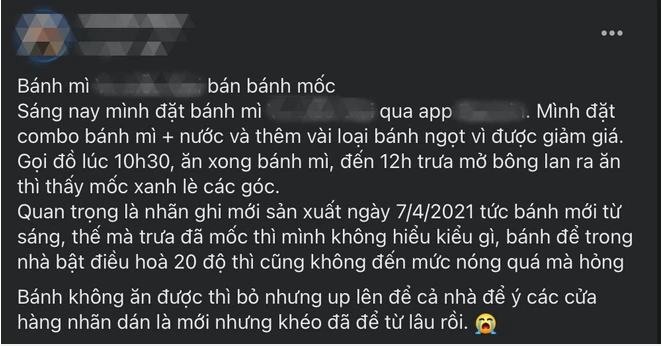 Bài bốc phốt của cô gái. Ảnh FBNV