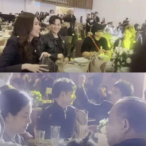 Trước đó, Trúc Nhân và Ali Hoàng Dương từng dự tiệc mừng của Bố già nhưng lại ngồi khác bàn và bơ nhau Trước đó, Trúc Nhân và Ali Hoàng Dương từng dự tiệc mừng của Bố già nhưng lại ngồi khác bàn và bơ nhau