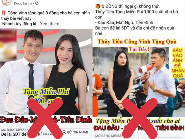 Thủy Tiên cho biết các trang này đã xử dụng hình ảnh trái phép của vợ chồng cô