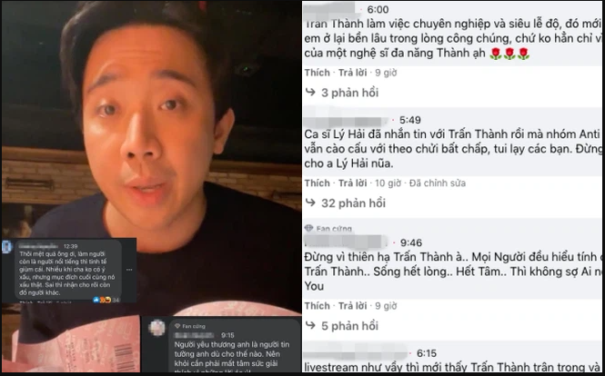 Nửa đêm Trấn Thành livestream giải thích lùm xùm 'chơi xấu' đàn anh, antifan thi nhau vào bóc mẽ sự thật - Ảnh 1 Nửa đêm Trấn Thành livestream giải thích lùm xùm 'chơi xấu' đàn anh, antifan thi nhau vào bóc mẽ sự thật - Ảnh 1