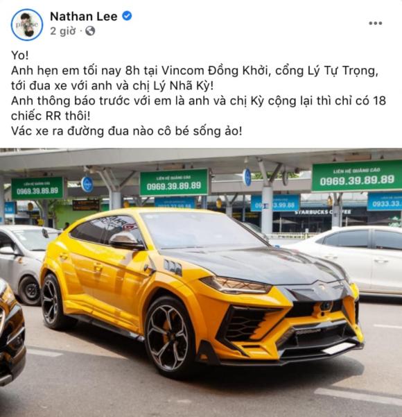 Ngay lập tức, Nathan Lee lên tiếng thách thức và rủ cả Lý Nhã Kỳ vào cuộc chiến ngầm Ngay lập tức, Nathan Lee lên tiếng thách thức và rủ cả Lý Nhã Kỳ vào cuộc chiến ngầm