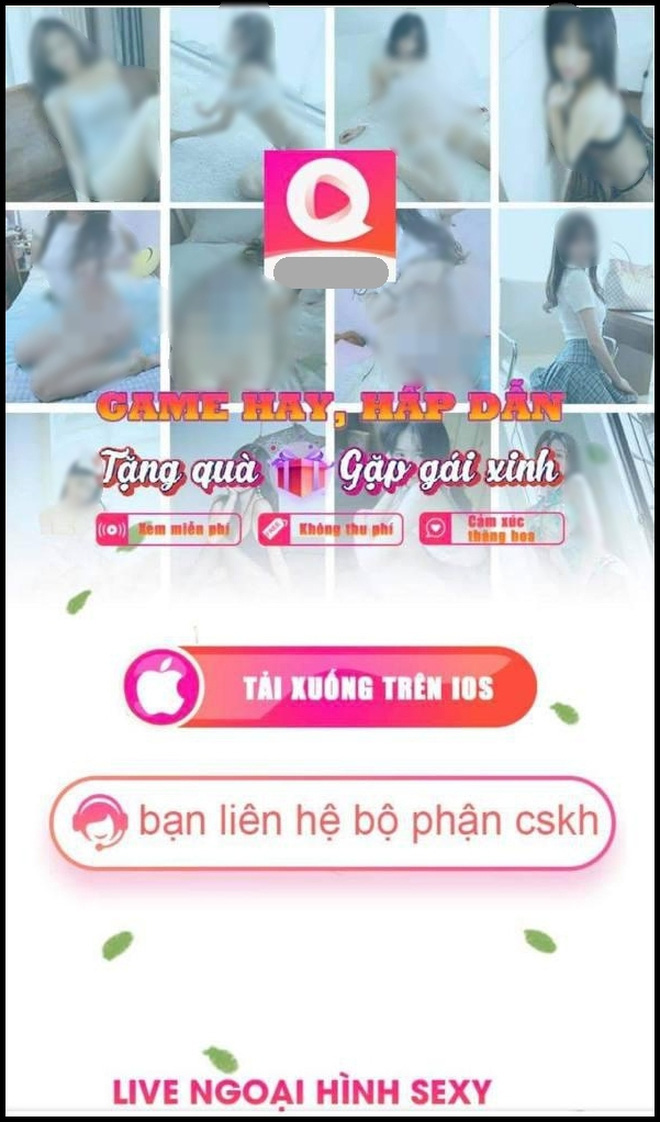 Nội dung trong app 18+ mà Lê Bảo PR Nội dung trong app 18+ mà Lê Bảo PR