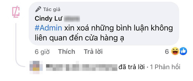 Cindy Lư nhắc admin xóa những bình luận không có ý tốt Cindy Lư nhắc admin xóa những bình luận không có ý tốt