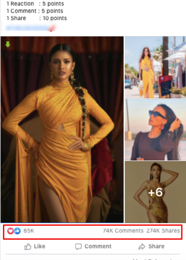 Dù là fanpage pha-ke nhưng có lượng tương tác cực khủng