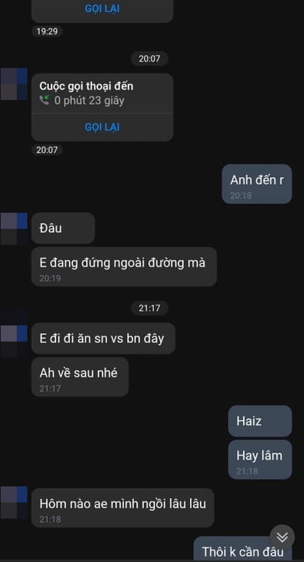 Cuộc hội thoại chớp nhoáng của cặp đôi