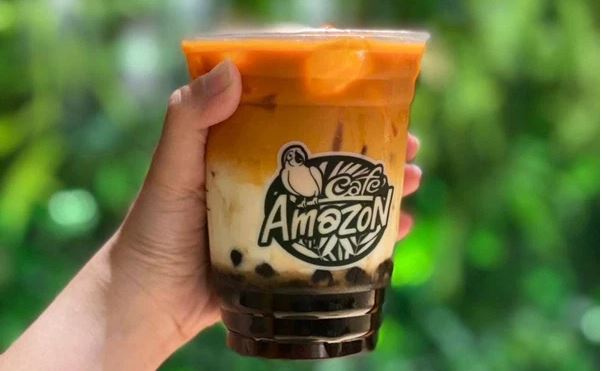 Café Amazon xuất hiện tại Việt Nam vào cuối năm 2020 và được xem là đối thủ nặng ký của Trung Nguyên. Ảnh: Internet Café Amazon xuất hiện tại Việt Nam vào cuối năm 2020 và được xem là đối thủ nặng ký của Trung Nguyên. Ảnh: Internet