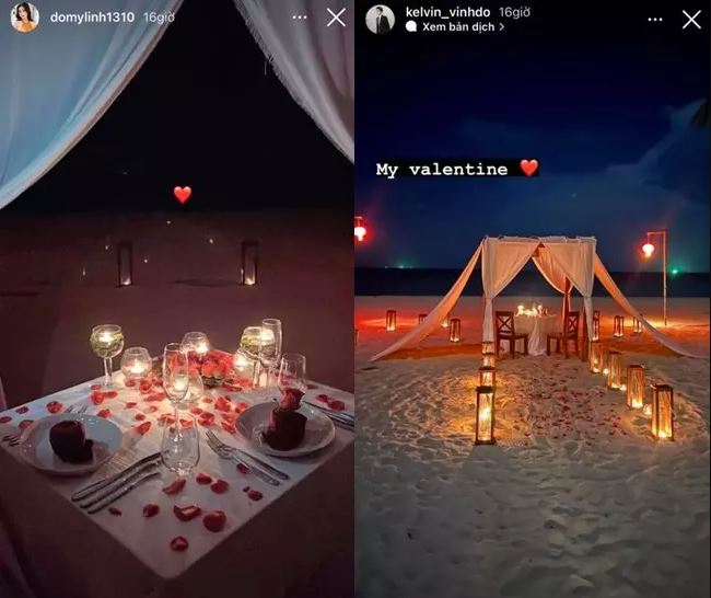 Cả hai từng lộ hint hẹn hò khi đăng tải hình ảnh trên bãi biển giống nhau. Ảnh: Internet