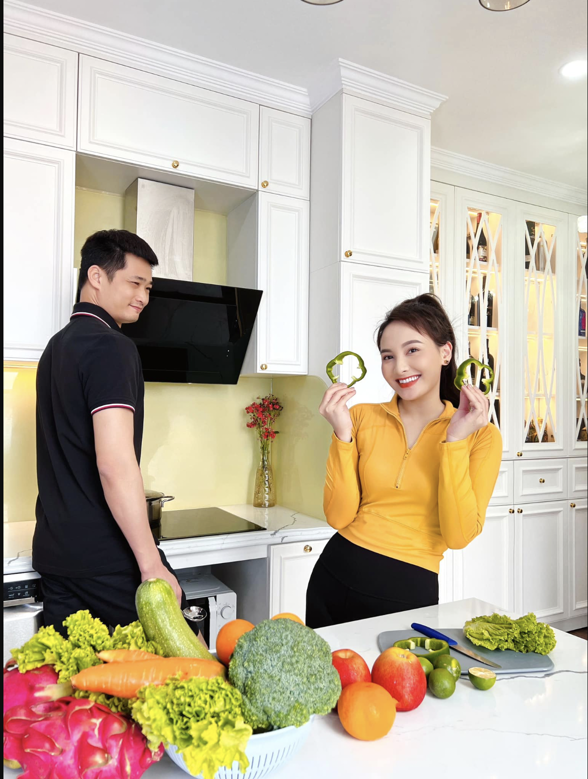 Gia đình nhỏ hạnh phúc của Bảo Thanh với hai nhóc tì vô cùng dễ thương. Ảnh: Internet