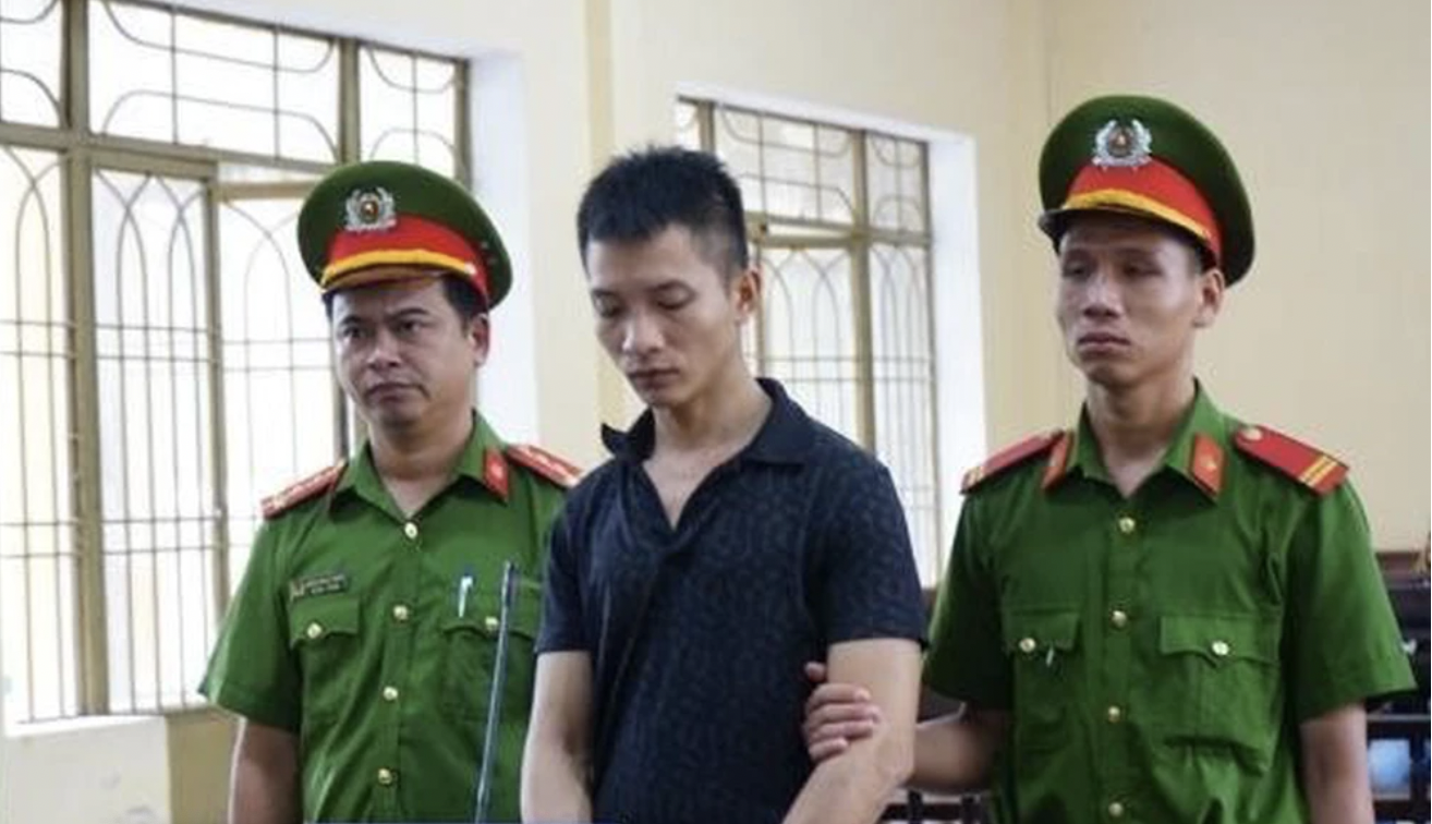 Đối tượng Viên tại phiên toà. Ảnh: Internet