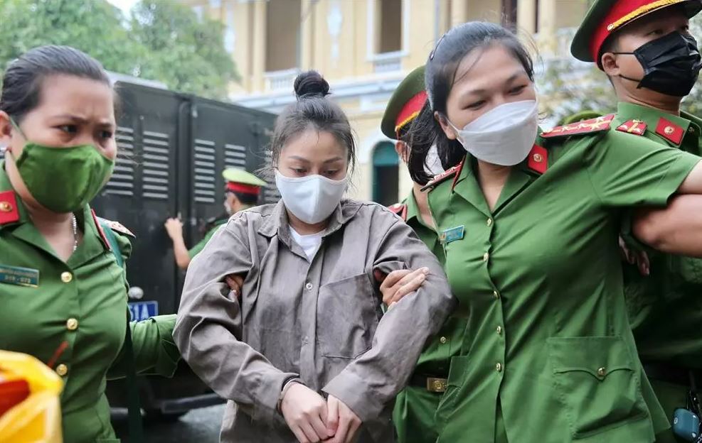 Bị cáo Trang trong phiên xét xử mới nhất. Ảnh: Internet