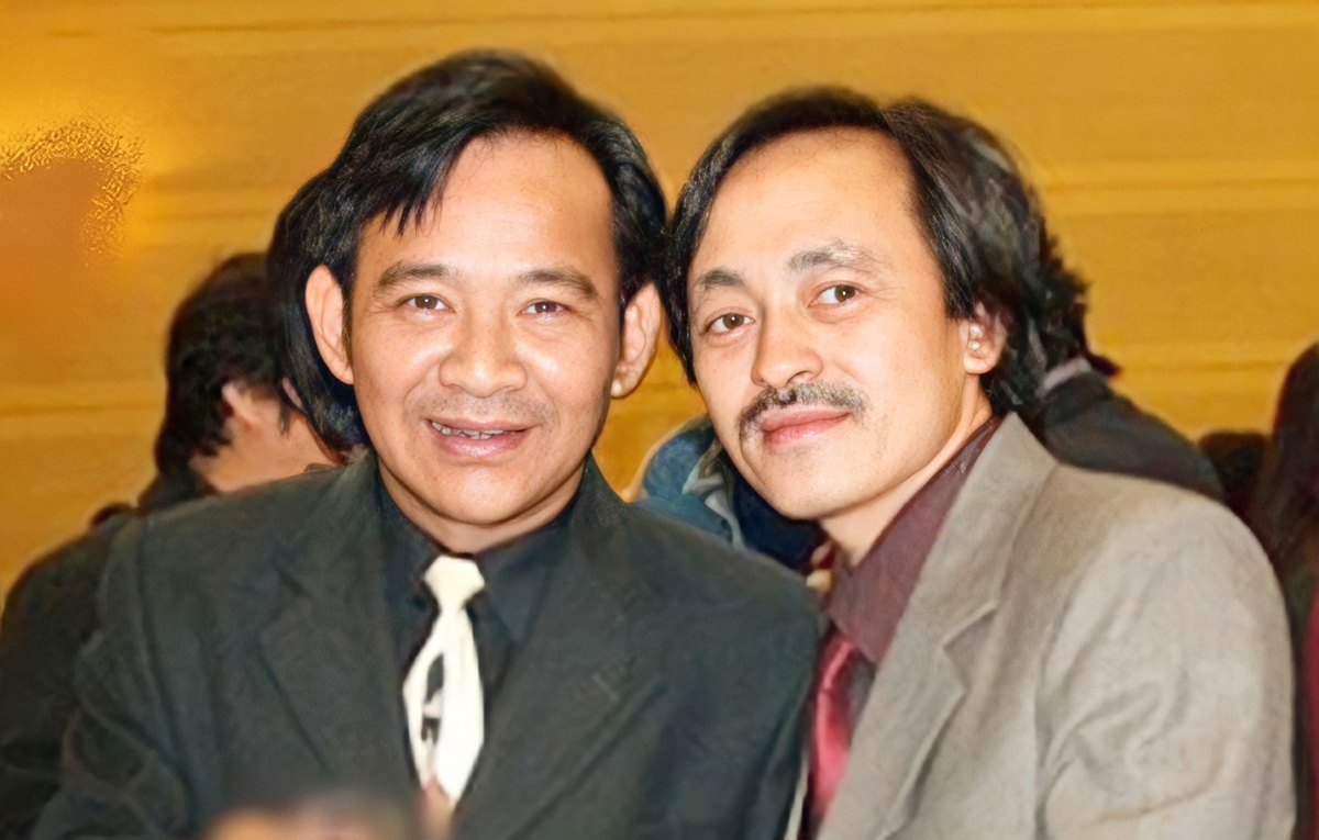 Cố NS Giang Còi và NS Quang Tèo. Ảnh: Internet