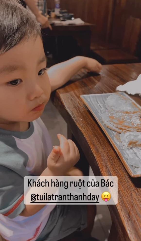 Hòa Minzy kheo hình ảnh mới nhất của bé Bo. Ảnh: Instagram