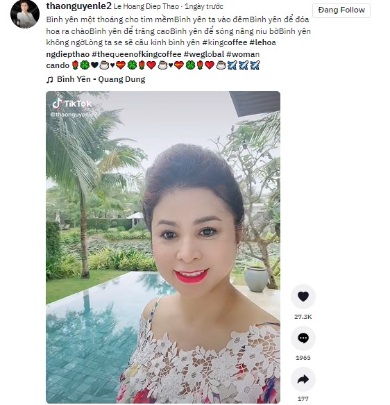 Bà Lê Hoàng Diệp Thảo và cú chuyển mình giữa lúc ông Vũ đắm chìm với 'vợ 2' - Ảnh 2 Bà Lê Hoàng Diệp Thảo và cú chuyển mình giữa lúc ông Vũ đắm chìm với 'vợ 2' - Ảnh 2