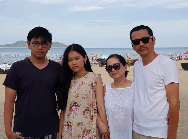 Gia đình nhỏ của NSND Trung Anh. Ảnh: Internet Gia đình nhỏ của NSND Trung Anh. Ảnh: Internet