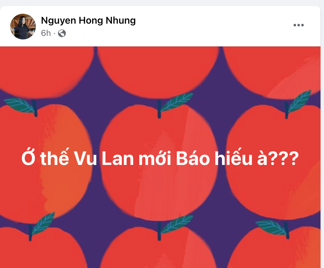 Những dòng chia sẻ của bà xã Xuân Bắc hiện đang khiến dân mạng dậy sóng. Ảnh: Facebook
