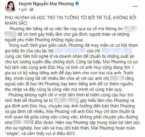 Mai Phương lên tiếng về tin đồn trong quá khứ. Ảnh: Facebook Mai Phương lên tiếng về tin đồn trong quá khứ. Ảnh: Facebook