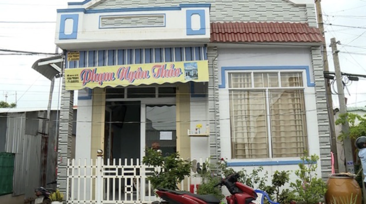 Căn nhà của Ngân Thảo ở miền Tây. Ảnh chụp màn hình