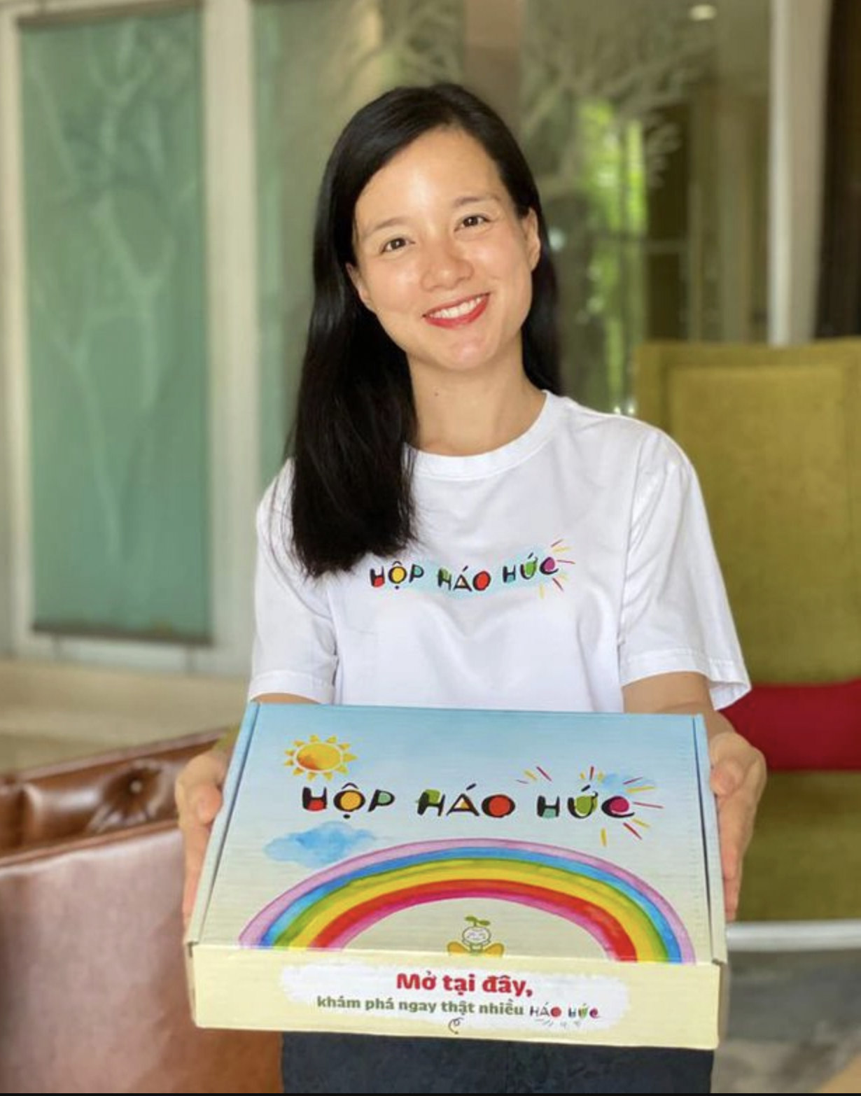 Minh Trang thành công với dự án Hộp Háo Hức của mình. Ảnh: Internet Minh Trang thành công với dự án Hộp Háo Hức của mình. Ảnh: Internet