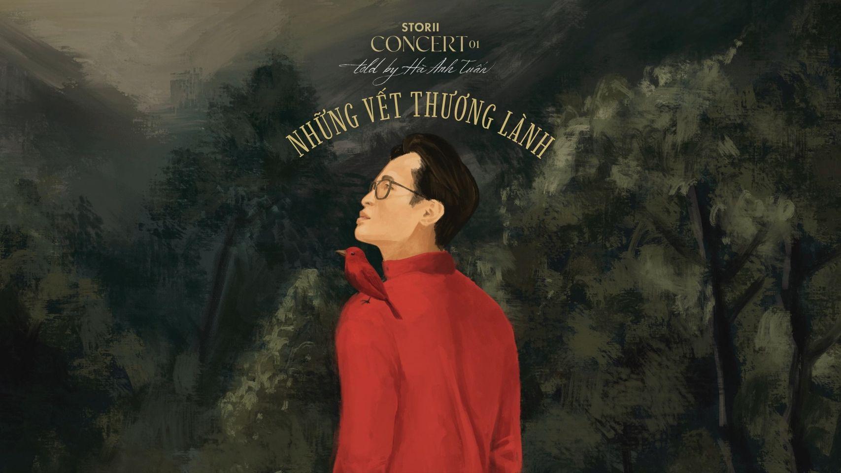 Hà Anh Tuấn trong vai trò là 'sứ giả' chữa lành cho các khán giả trong Storii Concert. Ảnh: Internet